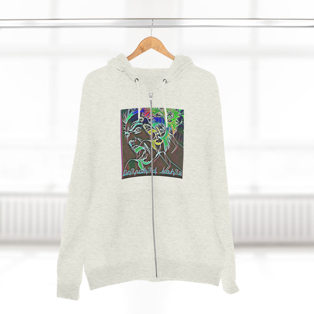 Dr3nch3d ash3s unisex zip up hoodie