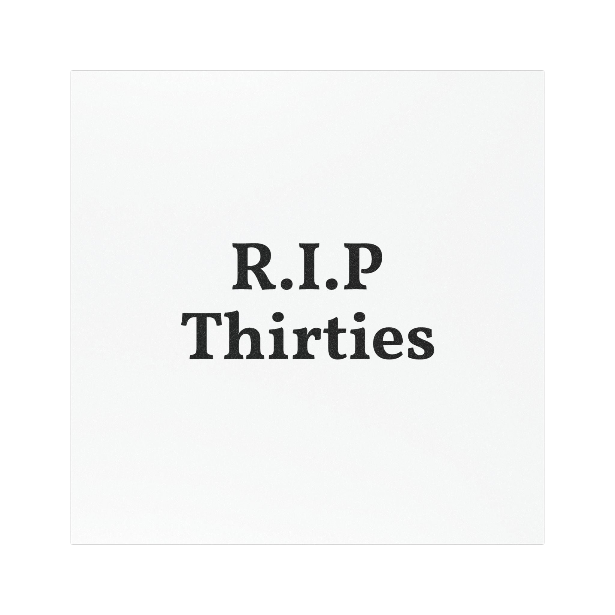 Car Magnets - Funny Rip Thirties Car Sticker, Vehicle Decal, Automotive Accessories, Humorous Bumper Sticker, Sarcastic Car Magnet