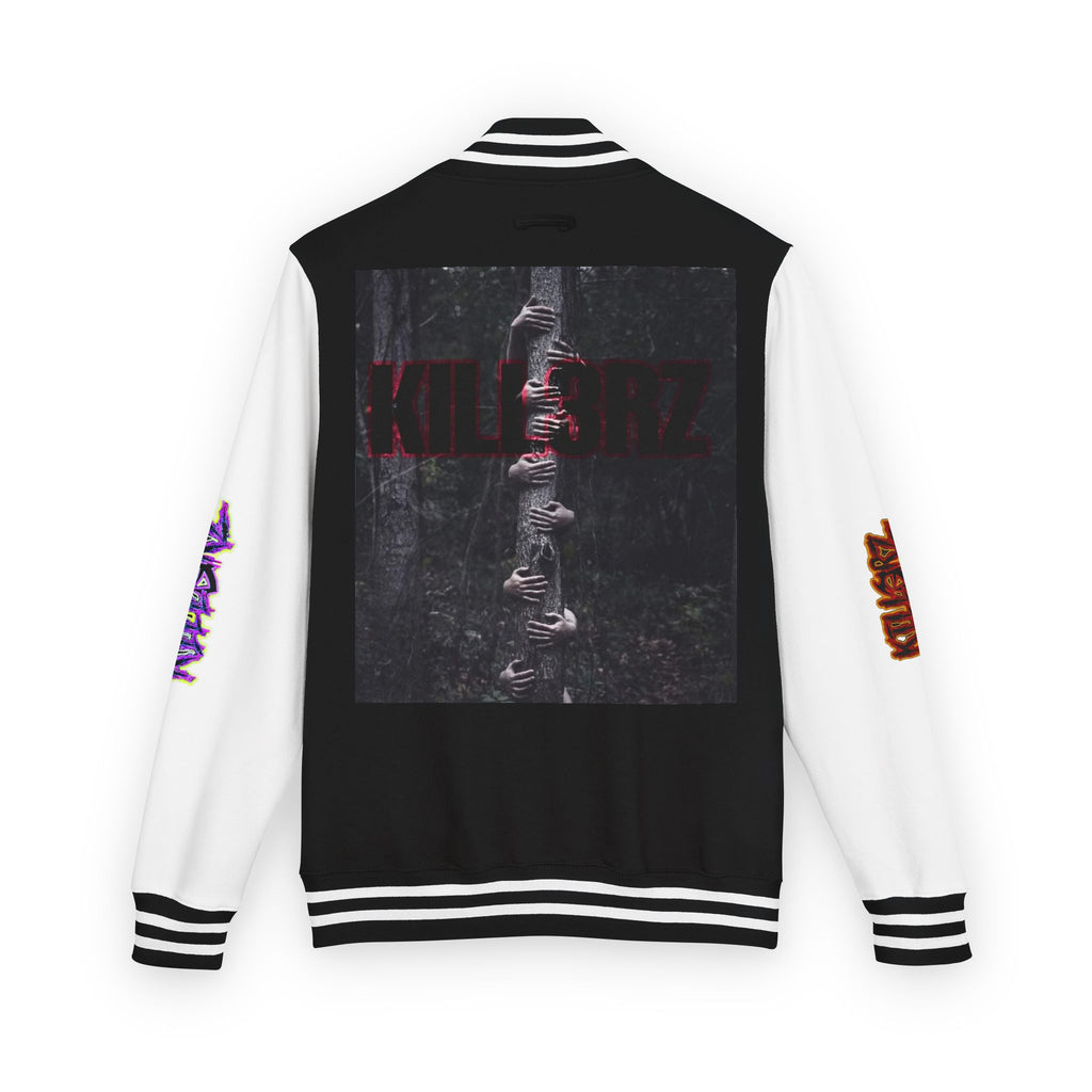 Cozy Heavy Knit Letterman Jacket, Varsity Coat, Retro Outerwear, College Apparel, Vintage Style Bomber