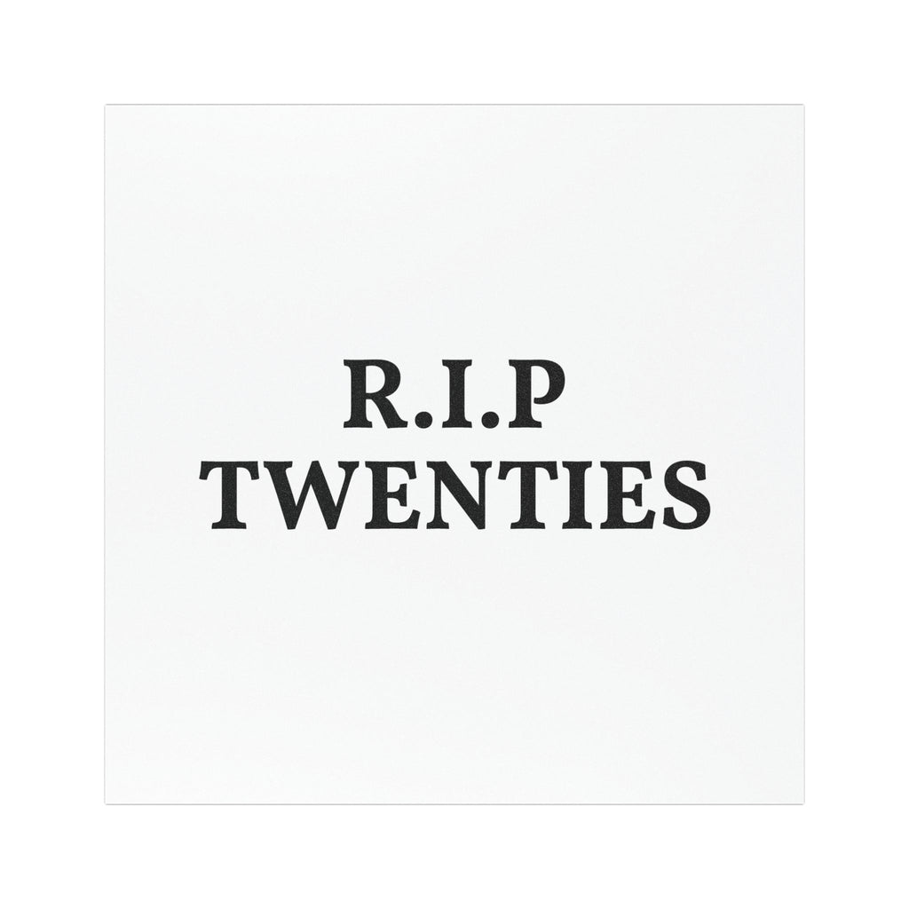 Funny Rip Twenties Car Magnet, Car Decal, Bumper Sticker, Joke Gift, Vehicle Decoration