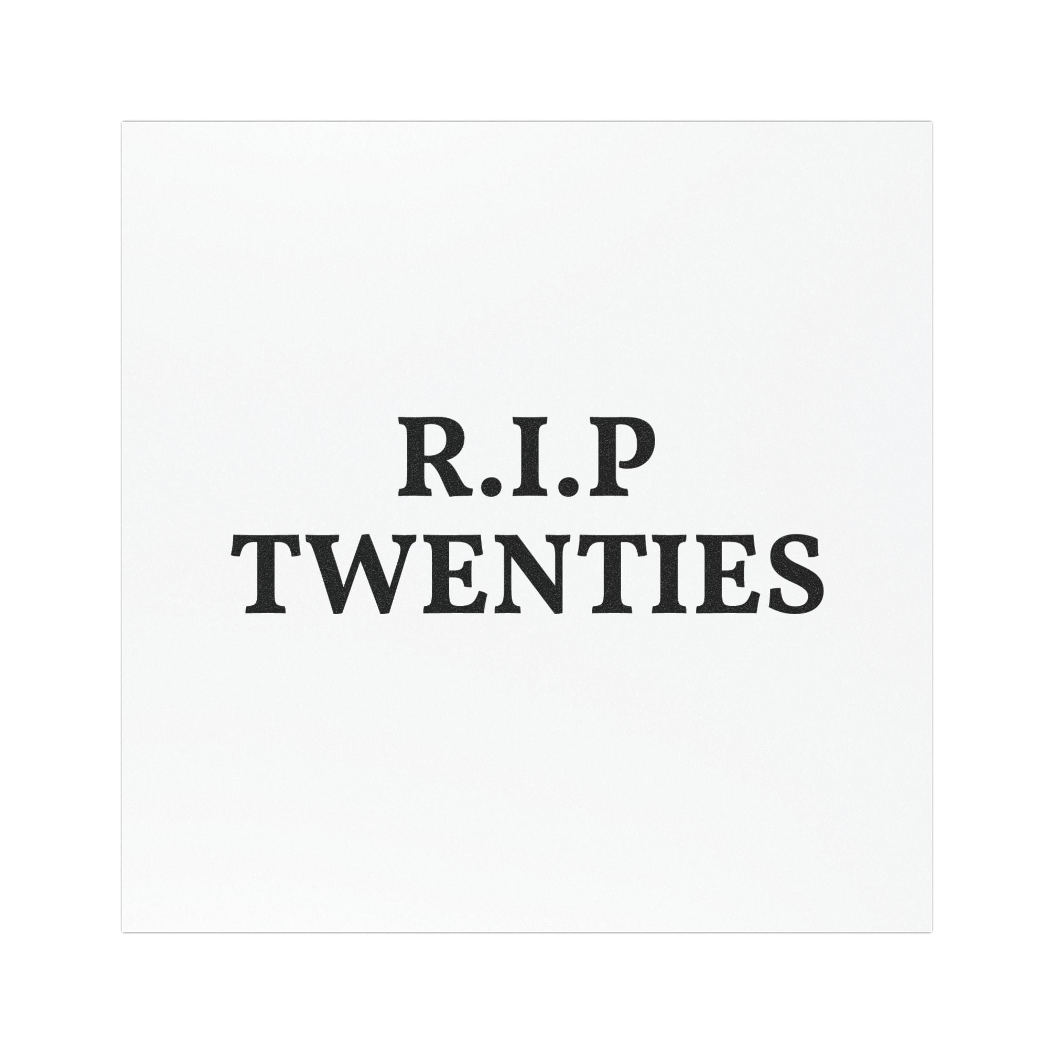 Funny Rip Twenties Car Magnet, Car Decal, Bumper Sticker, Joke Gift, Vehicle Decoration