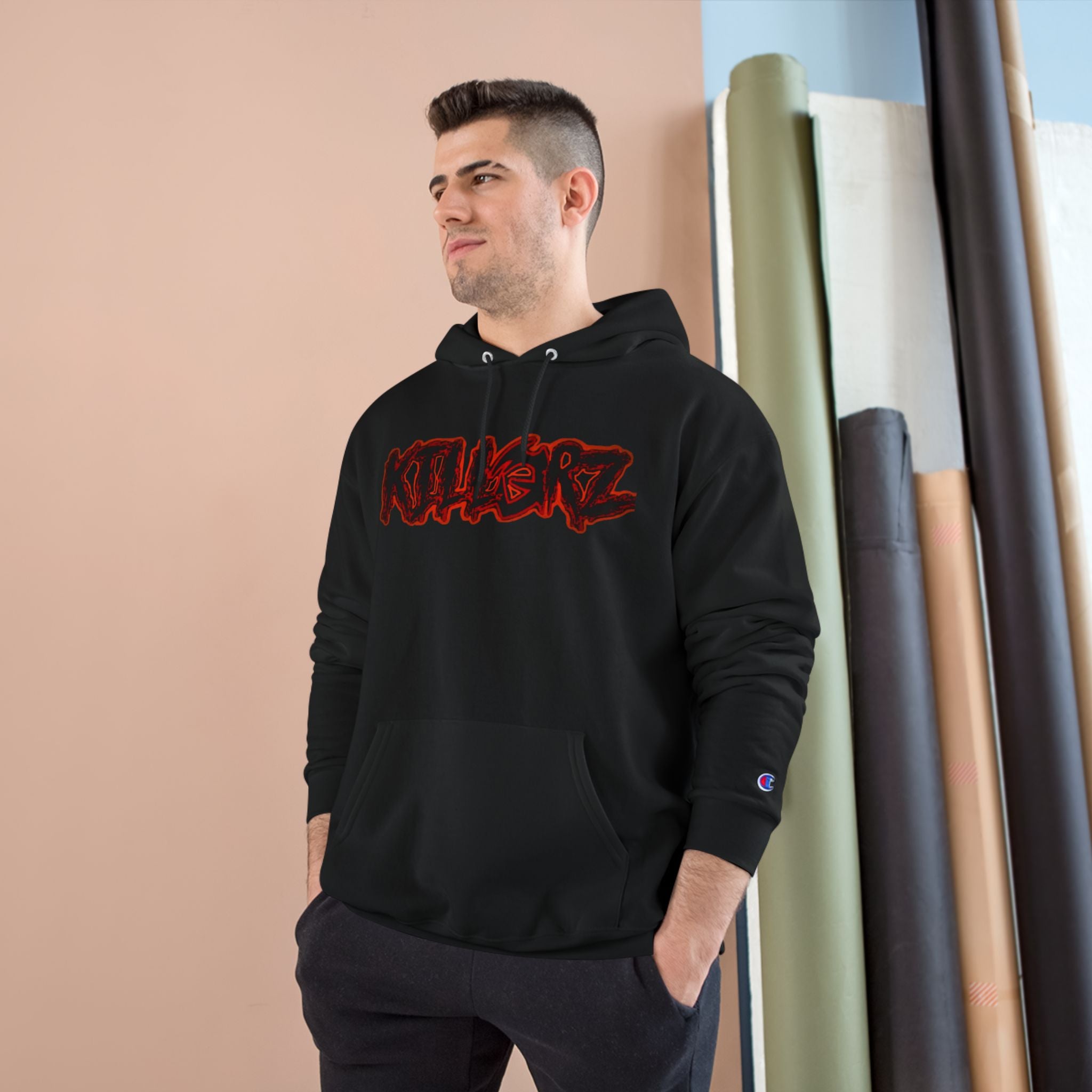 Edgy kill3rz Graphic Hoodie, Stylish Casual Wear, Gift for Music Lovers, Streetwear Fashion, Perfect for Fall and Winter